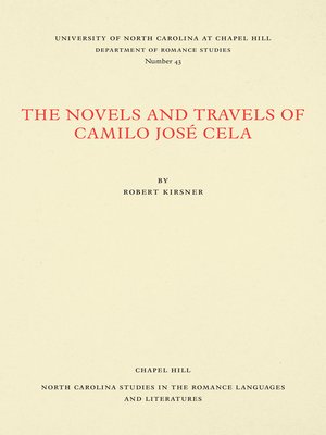 cover image of The Novels and Travels of Camilo José Cela